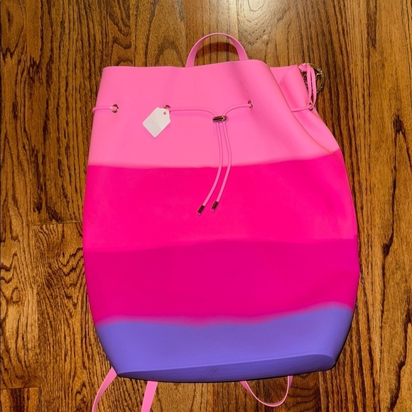 American Jewel Yummy Gummy Silicone Bucket Backpack pink & purple NWT RARE main image 8